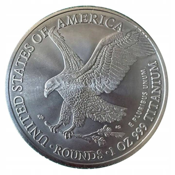 Aquila americana 1 oncia di titanio 2025