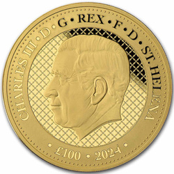 St Helena: Cash India Wildlife - The Snow Leopard 1 oz Gold 2024