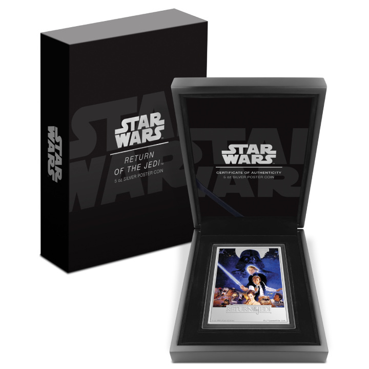Niue: Star Wars - El Retorno del Jedi de color 5 oz Plata 2023 Proof
