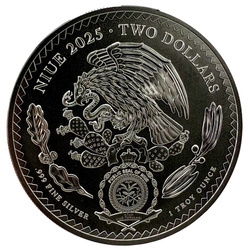 Niue: Aztec Emperor Cuauhtémoc Tribute 1 uncja Srebra 2025