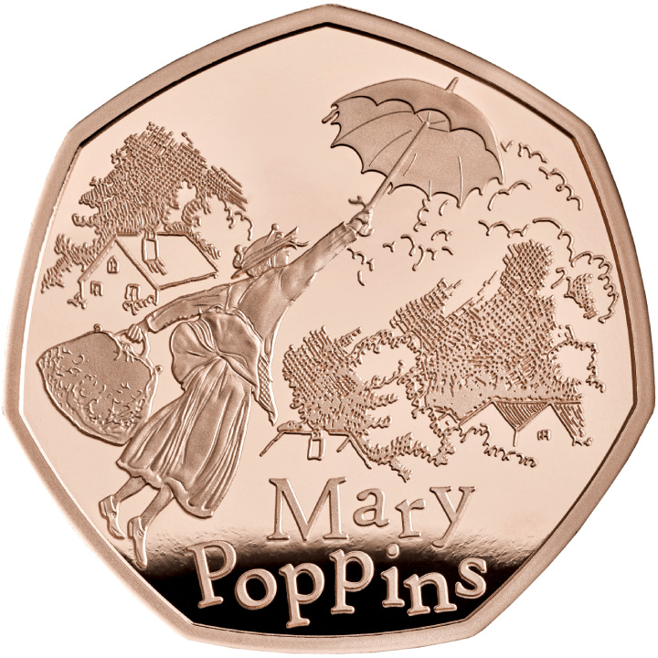 Mary Poppins 50p arany 2025 Proof