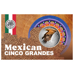 Srebrna Moneta Mexican Cinco Grandes - Golden Eagle 1/4 uncji Srebra 2026