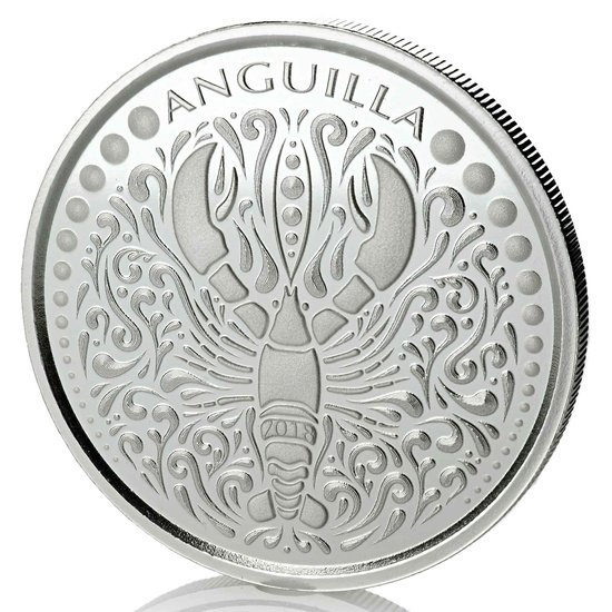 Anguilla: Lobster 1 oz Silber 2018