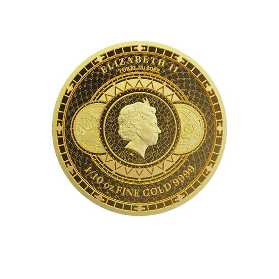 Tokelau: Chronos 1/10 oz Gold 2022 Prooflike