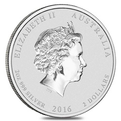 Lunar II: Jahr des Affen 2 oz Silber 2016