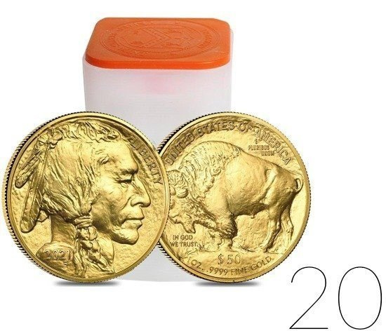 American Buffalo 1 oz Gold 2021 PAKET 20 Stück