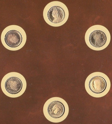 Set di 5 monete d'oro “Die Goldminis”