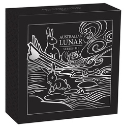 Perth Mint: Lunar III - Rok Królika 1 uncja Srebra 2023 Proof