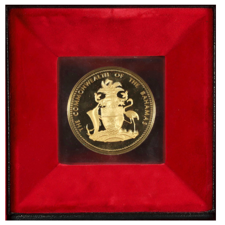 Bahamy $2500 Złoto 1974 Proof