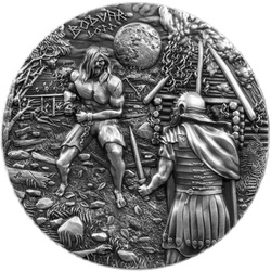 Moneda de plata Germania Mint: Bödvar Saga - Loss 2 onzas Plata 2026 Black Light Colours Ultra High Relief