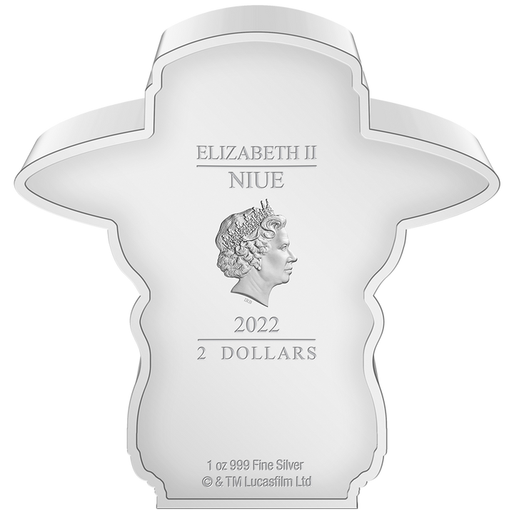 Niue: Star Wars - Cad Bane Chibi Coin a color, 1 onza de plata, 2022, calidad Proof.