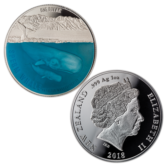 Plejtvák 1 unce stříbra 2018 Proof