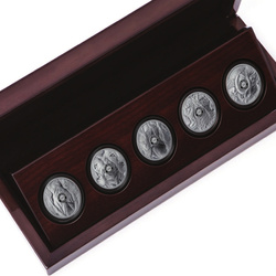  Big Five II: Buffalo 5 x 1 oz Silver 2021-2023 Proof