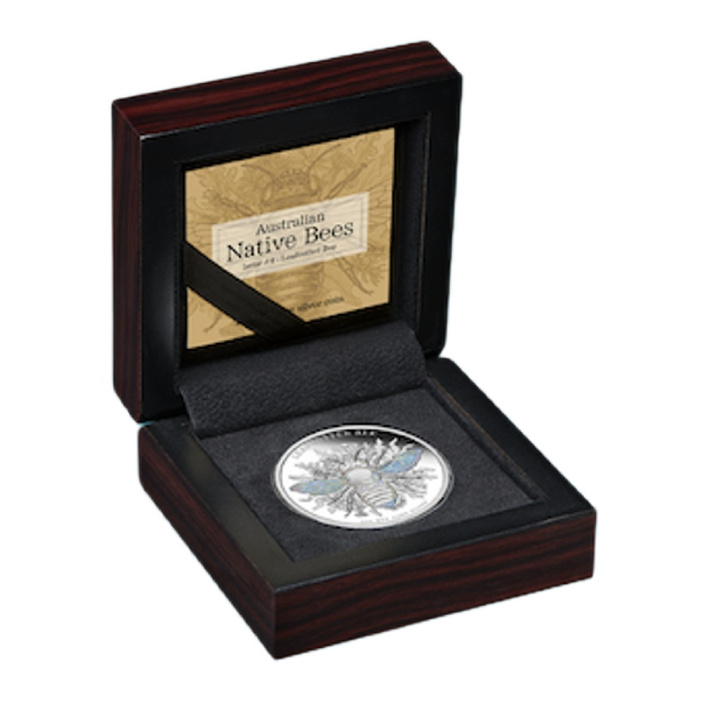 Srebrna Moneta Niue: Australian Native Bees - Leafcutter Bee 1 uncja Srebra 2026 Proof Hologram