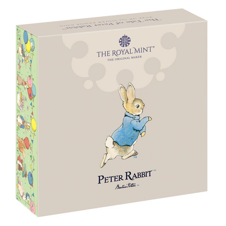 Peter Rabbit Színes 1 uncia ezüst 2022 Proof