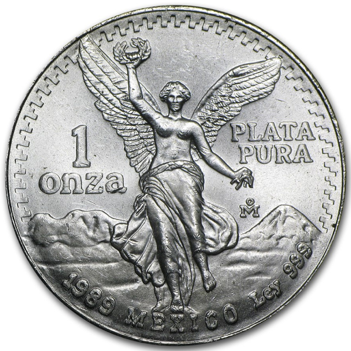 Mexican Libertad 1 oz Silver 1989