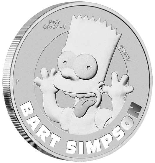 Tuvalu: Bart Simpson 1 oncia d'argento 2022