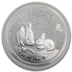 Lunar II: Rok Królika 1 uncja Srebra 2011