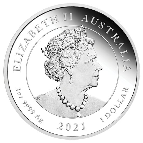 95º Cumpleaños de la Reina Isabel II 1 onza Plata 2021 Proof