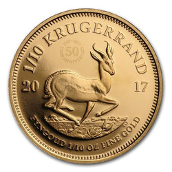 Krugerrand 1/10 uncji Złota 2017 (50 rocznica) PROOF