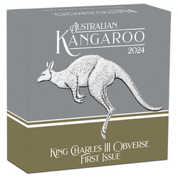 Australian Kangaroo 1 oz Silver 2024 Proof (King Charles III Observe First Issue)