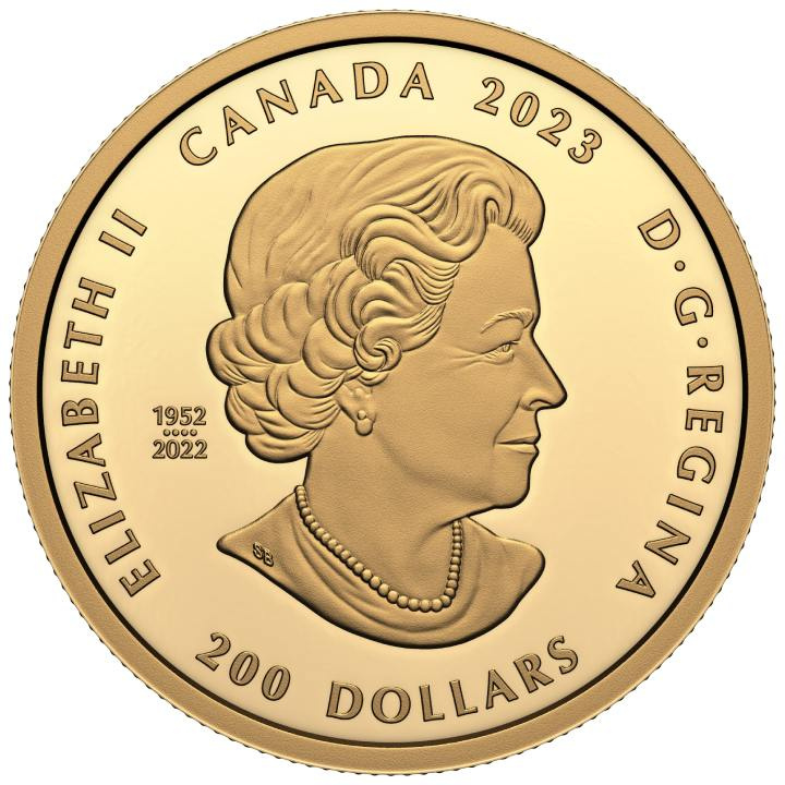 Canadá: Purely Brilliant Collection - De Beers Ideal Heart $200 Oro 2023 Proof Ultra High Relief