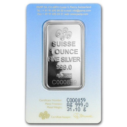 1 oz Bar Silver PAMP Suisse Religious Series (Lakshmi)
