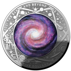 Earth and Beyond: Droga Mleczna 1 uncja Srebra 2021 Proof