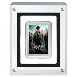 Niue: Harry Potter - Movie Poster 'Harry Potter and the Deathly Hallows Part 2' kolorowany 1 uncja Srebra 2021 Proof