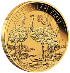 Emú australiano 1 onza Oro 2019 MS 70 NGC Primer día de emisión