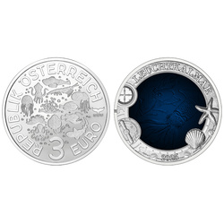 The Firefly Squid kolorowany 3 Euro Miedź 2025