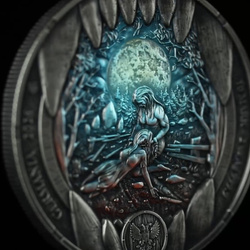 Ezüst érme Germania Mint: Bödvar Saga - Loss 2 uncia Ezüst 2026 Black Light Colours Ultra High Relief