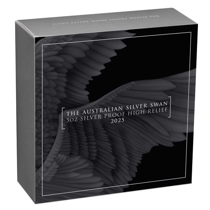 Schwan 5 Unzen Silber 2025 Proof High Relief