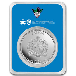 Samoa: DC Comics - Joker coloured 1 oz Silber 2024 Coin Slab