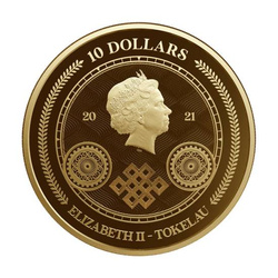Tokelau: Chronos 1/10 uncji Złota 2021 Prooflike