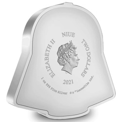 Niue: Star Wars The Faces of the Empire - Darth Vader colorato 1 oncia d'argento 2021 Proof