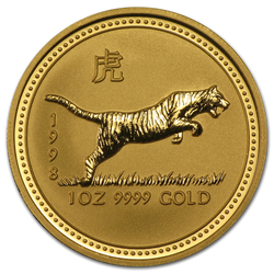 Lunar I: Rok Tygrysa 1 uncja Złota 1998