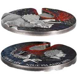 Niue: Impact Moments - Meteorite 2 oz Silver 2021 High Relief Antique Finish