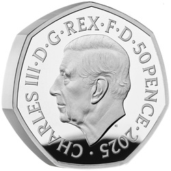 Povești din Al Doilea Război Mondial 50p Argint 2025 Proof Piedfort