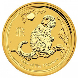 Lunar II : Année du singe 1/10 once d'or 2016