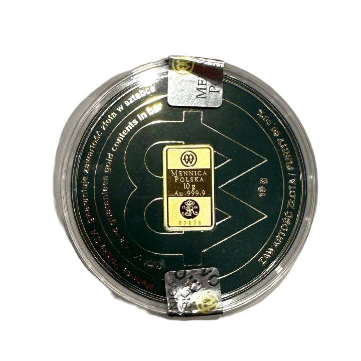 10 gramos Lingote de Oro Casa de la Moneda de Polonia