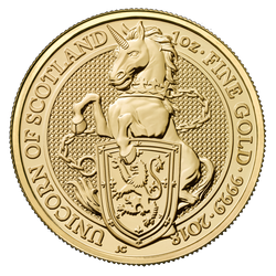 The Queen’s Beasts: The Unicorn of Scotland 1 oz Gold 2018