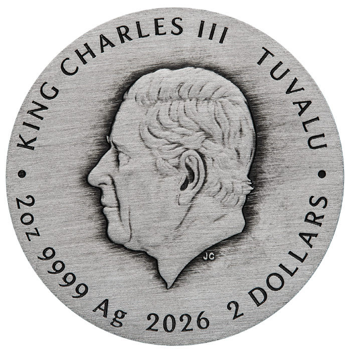 Stranger Things - Villains kolorowany 2 uncje Srebra 2026 Antiqued Coin