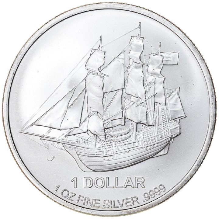 Cook Islands HMS Bounty 1 uncja Srebra 2015
