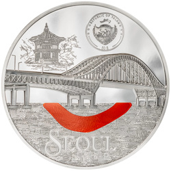 Palau Tiffany Art Metropolis - London colorată 1000 g argint 2024 Proof Ultra High Relief