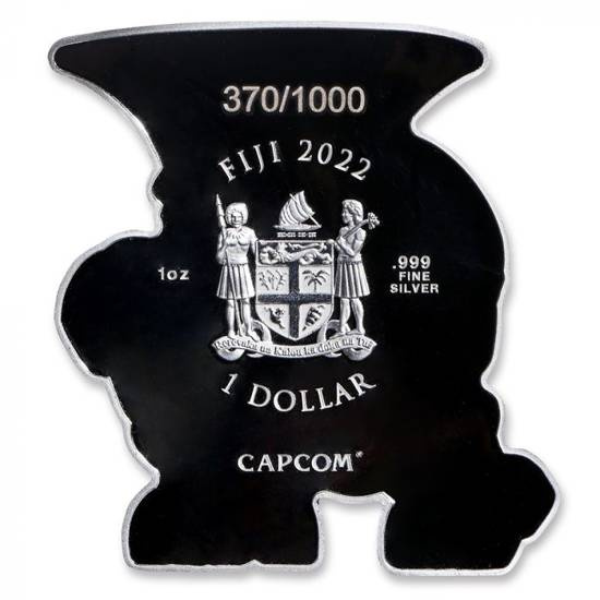 Street Fighter: Mini Fighter Guile coloured 1 oz Silver 2022 Proof
