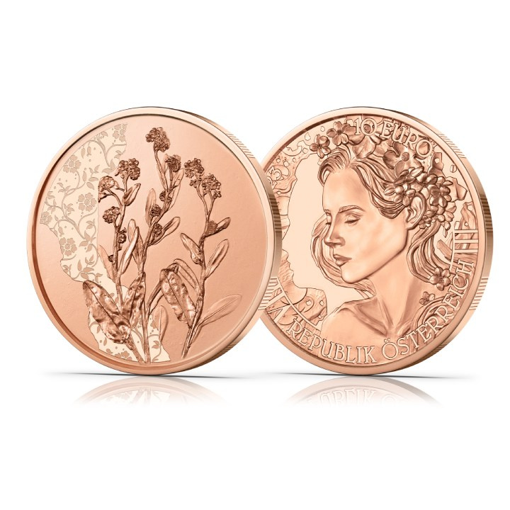 The forget-me-not 10 Euro Miedź 2023