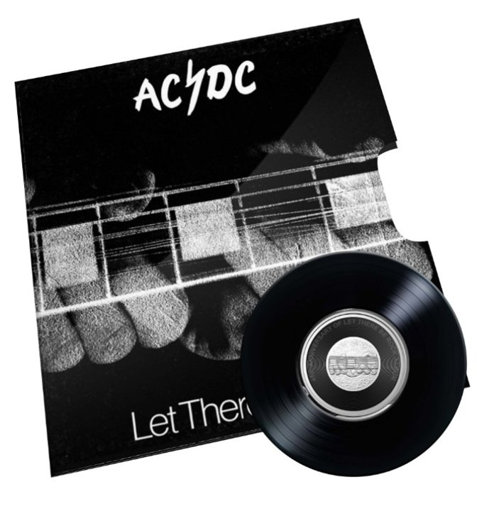 Sada 6 barevných mincí AC/DC 45. výročí 2022/2023