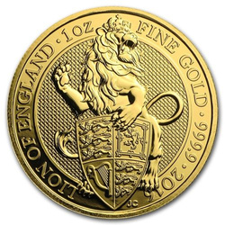 The Queen’s Beasts: The Lion 1 oz Gold 2016