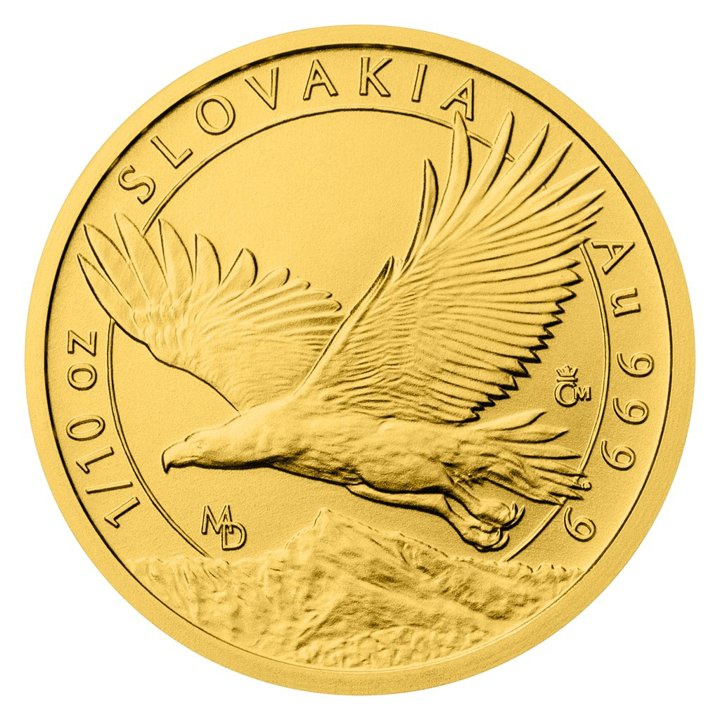 Niue: Slovakia Eagle 1/10 oz Gold 2023
